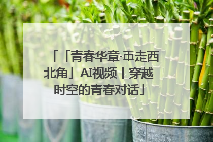 「青春华章·重走西北角」AI视频丨穿越时空的青春对话