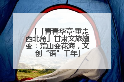 「青春华章·重走西北角」甘肃文旅嬗变：荒山变花海，文创“语”千年