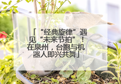 “经典旋律”遇见“未来节拍”！在泉州，台胞与机器人即兴共舞