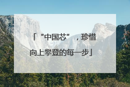 “中国芯”，珍惜向上攀登的每一步