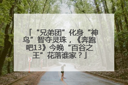 “兄弟团”化身“神鸟”智夺灵珠，《奔跑吧13》今晚“百谷之王”花落谁家？
