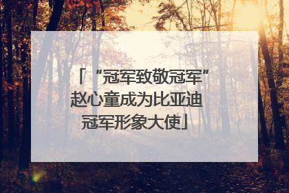“冠军致敬冠军” 赵心童成为比亚迪冠军形象大使