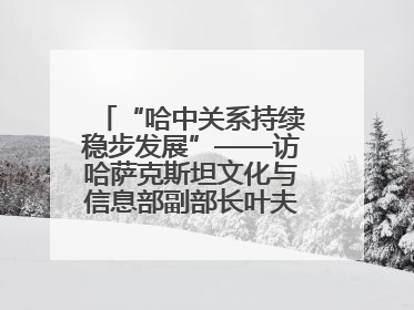 “哈中关系持续稳步发展”——访哈萨克斯坦文化与信息部副部长叶夫根尼·科切托夫