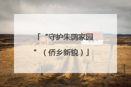 “守护朱鹮家园”（侨乡新貌）