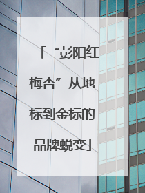 “彭阳红梅杏”从地标到金标的品牌蜕变