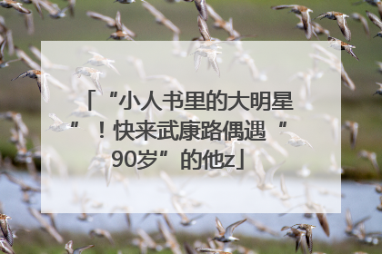 “小人书里的大明星”！快来武康路偶遇“90岁”的他z