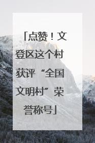 点赞！文登区这个村获评“全国文明村”荣誉称号