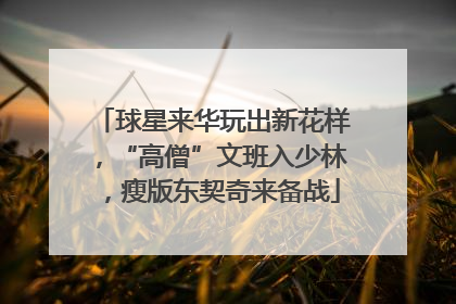 球星来华玩出新花样，“高僧”文班入少林，瘦版东契奇来备战