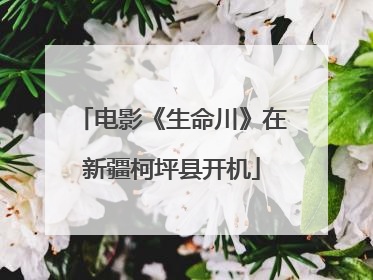 电影《生命川》在新疆柯坪县开机