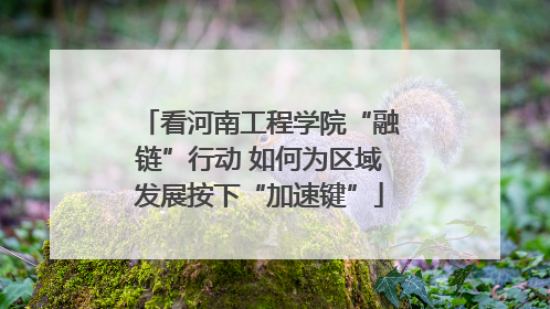 看河南工程学院“融链”行动 如何为区域发展按下“加速键”