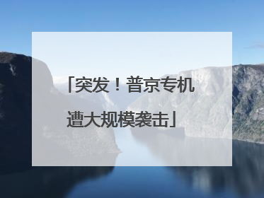 突发！普京专机遭大规模袭击