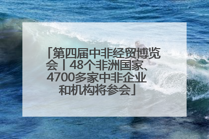 第四届中非经贸博览会丨48个非洲国家、4700多家中非企业和机构将参会