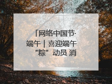 网络中国节·端午｜喜迎端午“粽”动员 消防安全记心中