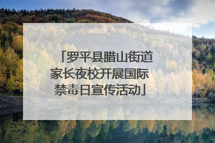 罗平县腊山街道家长夜校开展国际禁毒日宣传活动