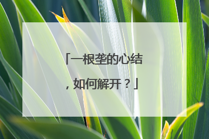 一根垄的心结，如何解开？