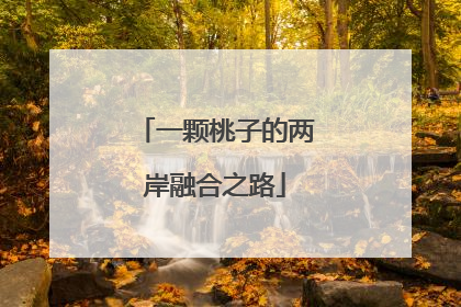 一颗桃子的两岸融合之路