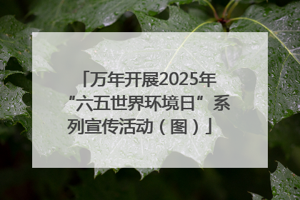 万年开展2025年“六五世界环境日”系列宣传活动（图）