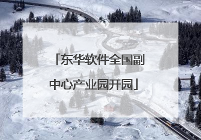 东华软件全国副中心产业园开园