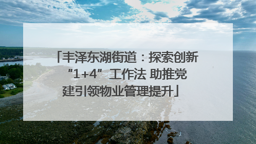 丰泽东湖街道：探索创新“1+4”工作法 助推党建引领物业管理提升