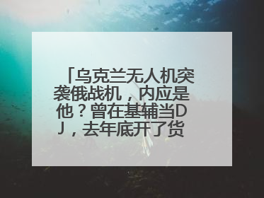 乌克兰无人机突袭俄战机，内应是他？曾在基辅当DJ，去年底开了货运公司