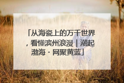 从海瓷上的万千世界，看懂滨州浪漫｜潮起渤海・网聚黄蓝