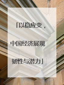 以稳应变，中国经济展现韧性与潜力