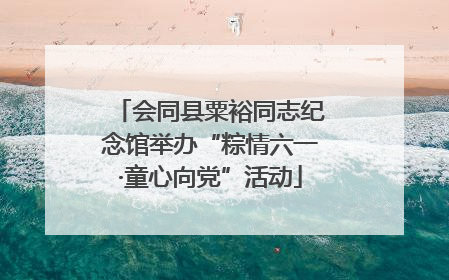 会同县粟裕同志纪念馆举办“粽情六一·童心向党”活动