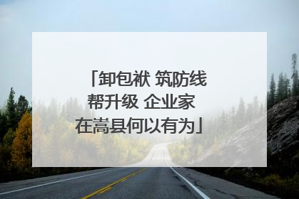 卸包袱 筑防线 帮升级 企业家在嵩县何以有为