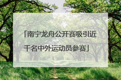 南宁龙舟公开赛吸引近千名中外运动员参赛