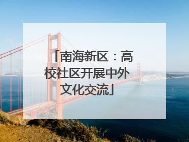 南海新区：高校社区开展中外文化交流