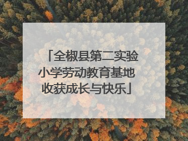 全椒县第二实验小学劳动教育基地收获成长与快乐