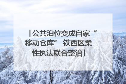 公共泊位变成自家“移动仓库” 铁西区柔性执法联合整治