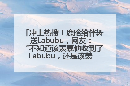冲上热搜！鹿晗给伴舞送Labubu，网友：“不知道该羡慕他收到了Labubu，还是该羡慕鹿晗送他礼物”