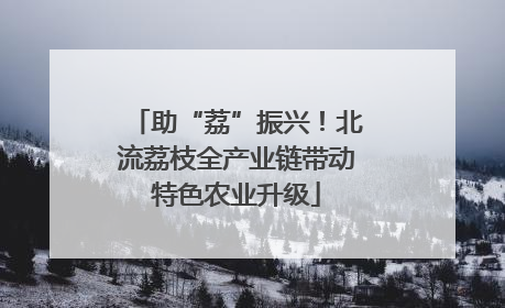 助“荔”振兴！北流荔枝全产业链带动特色农业升级