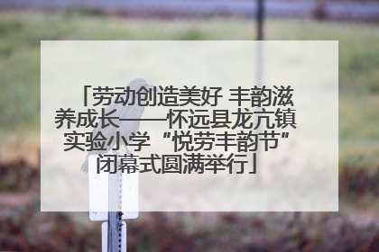 劳动创造美好 丰韵滋养成长——怀远县龙亢镇实验小学“悦劳丰韵节”闭幕式圆满举行