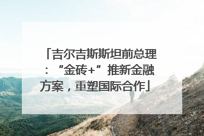 吉尔吉斯斯坦前总理：“金砖+”推新金融方案，重塑国际合作
