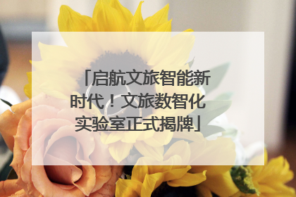 启航文旅智能新时代！文旅数智化实验室正式揭牌
