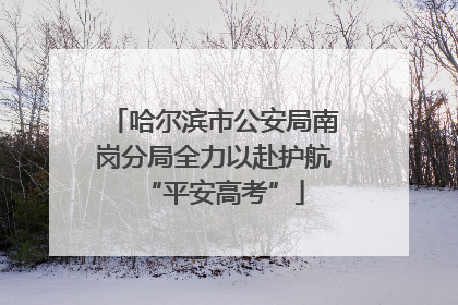 哈尔滨市公安局南岗分局全力以赴护航“平安高考”