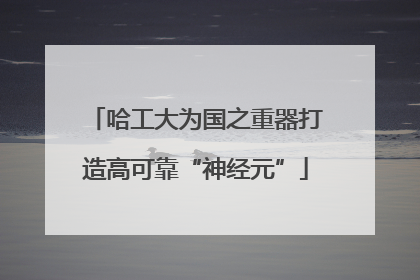 哈工大为国之重器打造高可靠“神经元”
