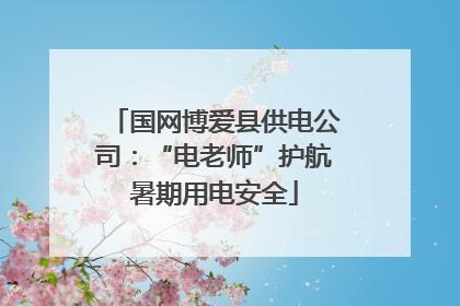 国网博爱县供电公司：“电老师”护航暑期用电安全