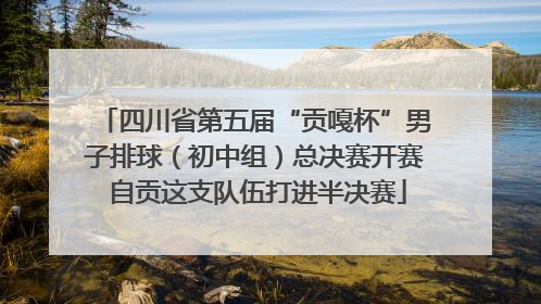四川省第五届“贡嘎杯”男子排球（初中组）总决赛开赛 自贡这支队伍打进半决赛