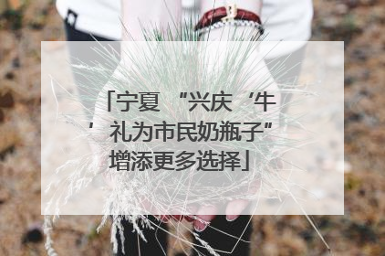 宁夏 “兴庆‘牛’礼为市民奶瓶子”增添更多选择