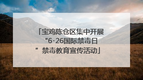 宝鸡陈仓区集中开展“6･26国际禁毒日”禁毒教育宣传活动