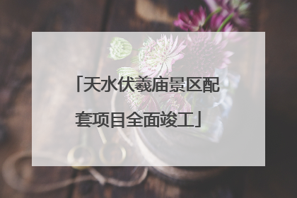 天水伏羲庙景区配套项目全面竣工
