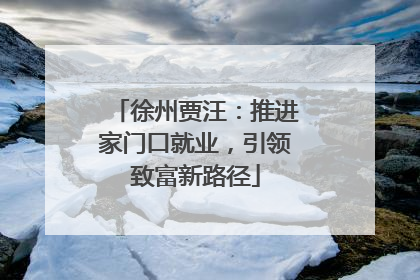 徐州贾汪：推进家门口就业，引领致富新路径