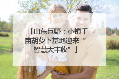 山东巨野：小镇千亩胡萝卜基地迎来“智慧大丰收”