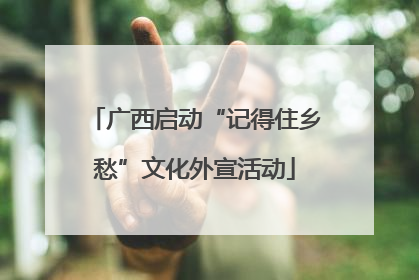 广西启动“记得住乡愁”文化外宣活动