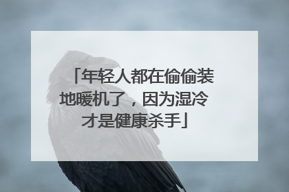年轻人都在偷偷装地暖机了，因为湿冷才是健康杀手