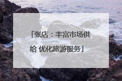张店：丰富市场供给 优化旅游服务