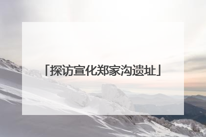 探访宣化郑家沟遗址